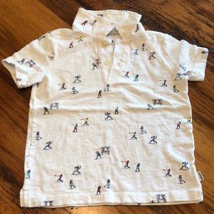 Oshkosh baseball polo shirt